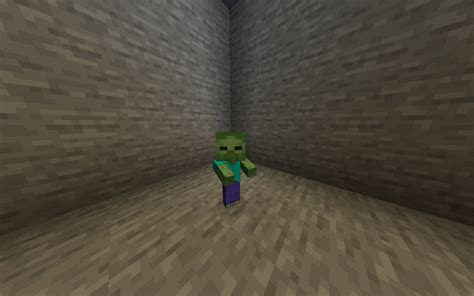 Baby zombie hilariously forgets to attack Minecraft Redditor