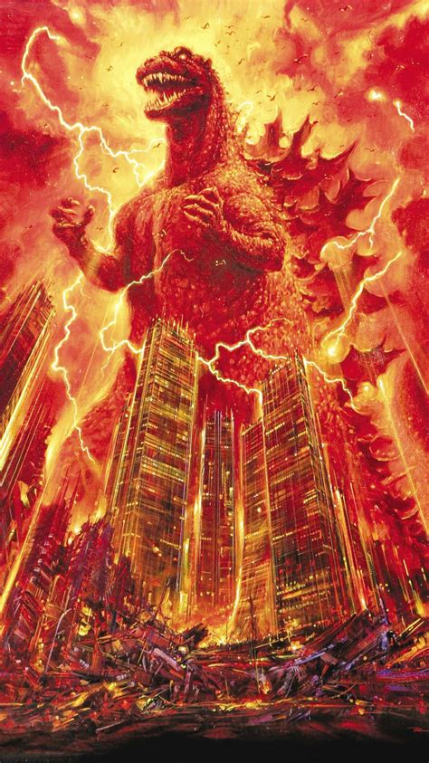 Download Intense, Fiery Awakening of Burning Godzilla Wallpaper ...