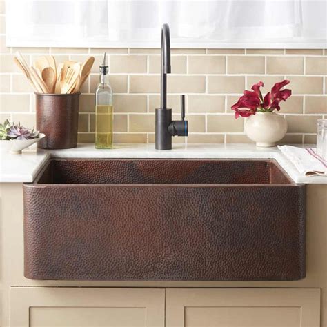 Native Trails 30" Copper Farmhouse Sink, Antique Copper, CPK294 – The ...