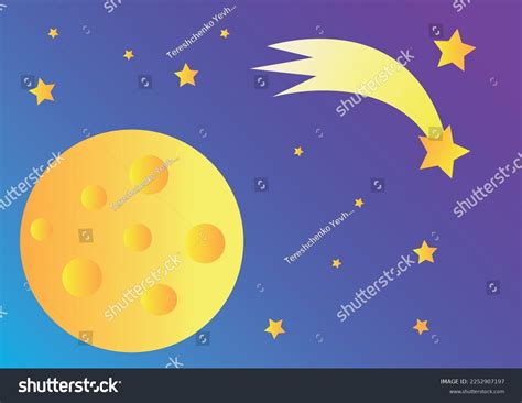 Cartoon Image Space Moon Like Cheese Stock Vector (Royalty Free ...