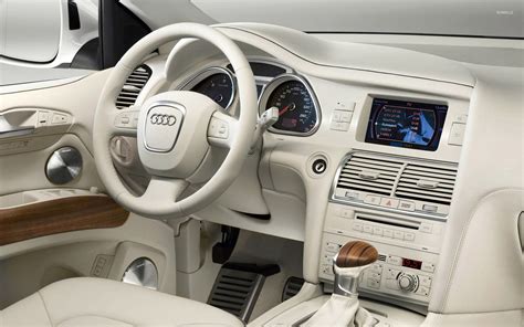 Audi Q7 white leather interior wallpaper - Car wallpapers - #53177