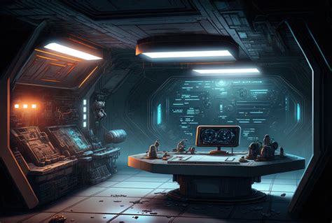 Spaceship Interior Wallpaper