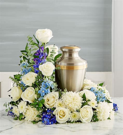 Cremation Wreath- Blue and White | 1800flower