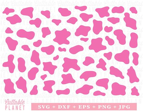 Small Cow Cow Png Cow Spots Pink Cow Print Packaging Pink Print