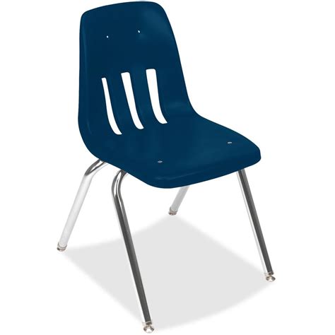 Virco 9000 Series Classroom Stacking Chairs - Chrome Steel Frame - Four ...