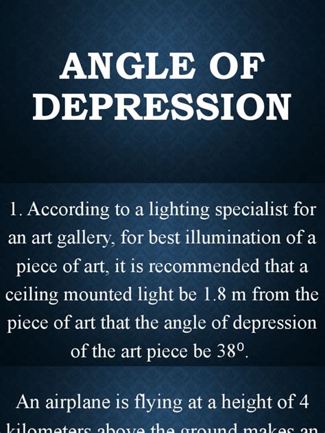 Angle of Depression | PDF