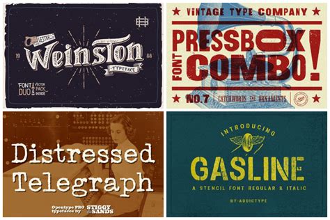 30 of the Best Distressed Fonts To Capture Authentic Grunge Effects ...