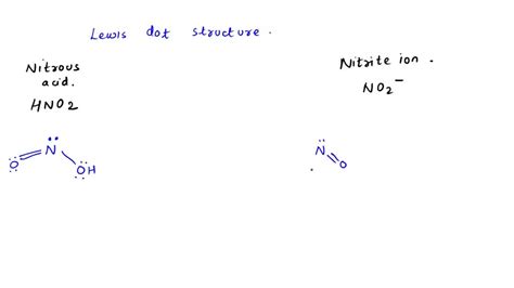 SOLVED: So the Lewis structure of a nitrite ion, nitrite bound through ...