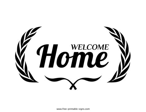 Printable Welcome Home Sign – Free Printable Signs