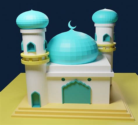 Editable 3d Masjid Model For Vr And Ar Projects