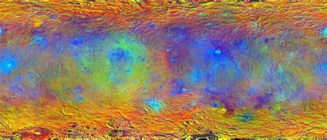 NASA gives better look at Ceres' surface with colorful map - SlashGear