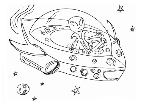 Free Printable Spaceship Coloring Pages For Kids