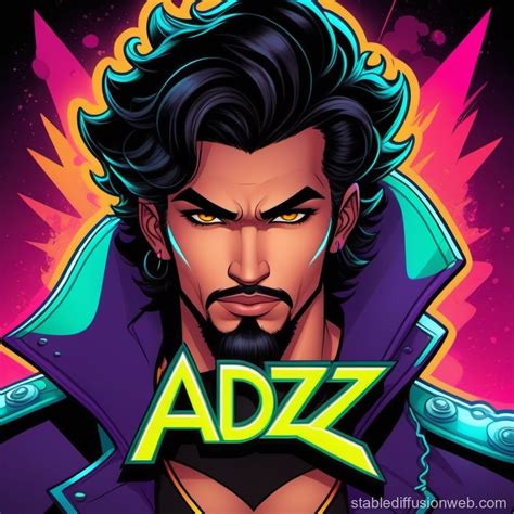 Logo Design: ADZ_EDITZZ with Neon Background | Stable Diffusion Online