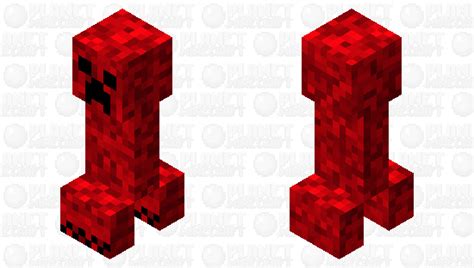 Red Creeper Minecraft Mob Skin