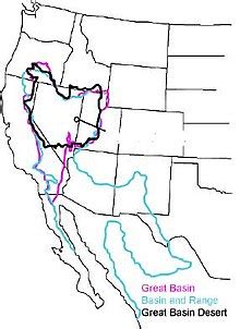 Great Basin On Map - Map Of Usa With Rivers