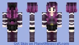 Purple Girl Minecraft Skin