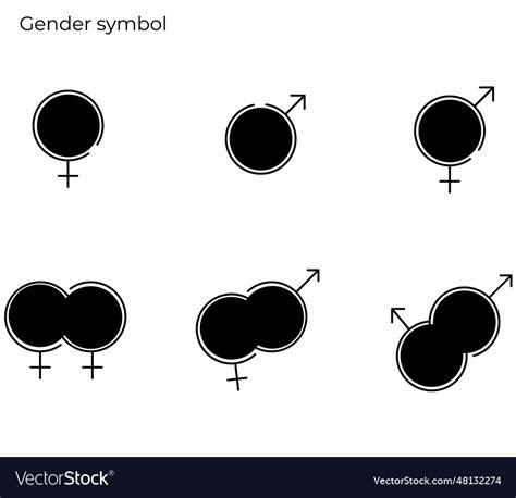 Gender symbols Royalty Free Vector Image - VectorStock