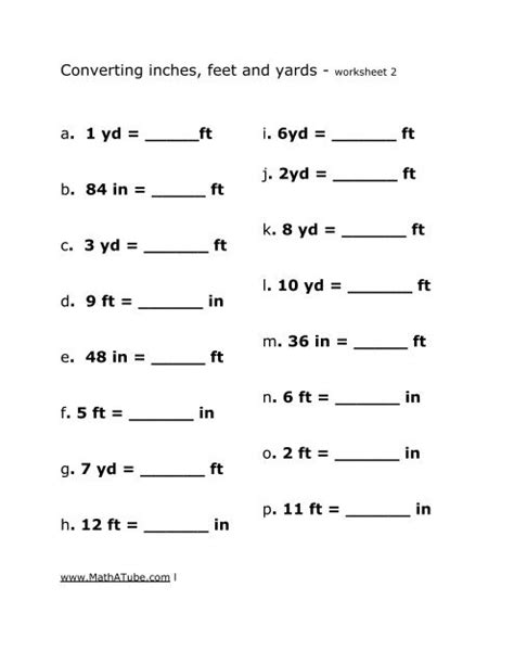 Inches Feet Yards Chart | atelier-yuwa.ciao.jp