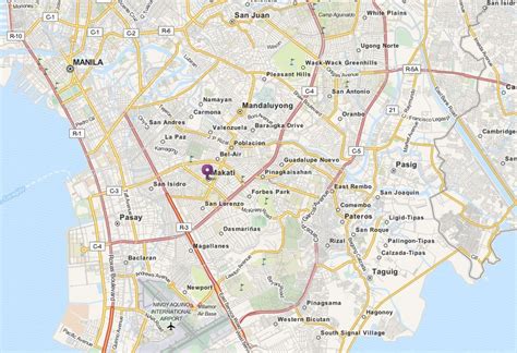 Makati Map - Philippines