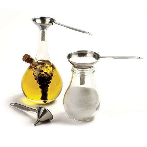 Stainless Steel Funnel Set with Handle – Oil and Spice Company