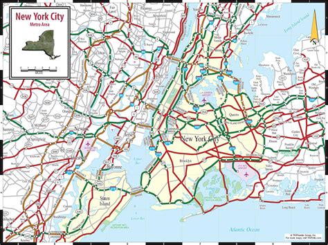 New York highway map - NYC highway map (New York - USA)