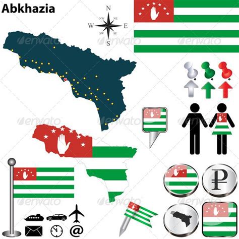 Map of Abkhazia | Abkhazia, Map, Country maps