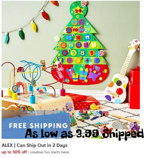 50% off Alex Toys PLUS FREE Shipping! Items as low as $3.99 Shipped!