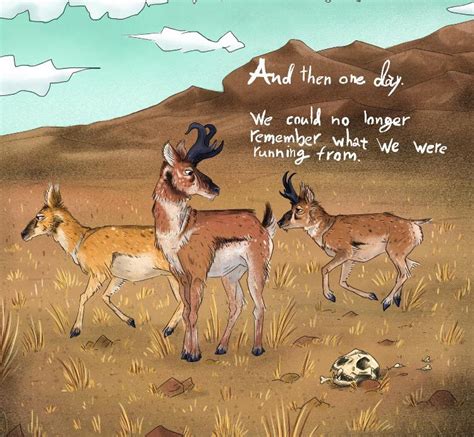 Illustration of the Pronghorn’s speed being an “evolutionary ...