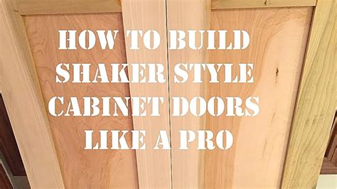 How To Build Shaker Style Cabinet Doors Like A Pro You