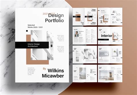 Free Indesign Interior Portfolio Layout Template