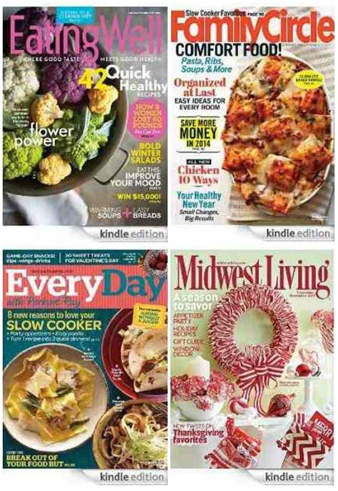 Kindle Magazines $5 Per Year | Family Circle, Everyday with Rachael Ray