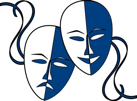 Theatre Masks Clip Art at Clker.com - vector clip art online, royalty ...