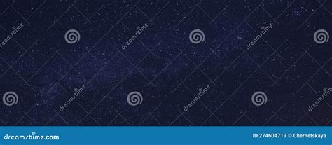 Amazing Starry Sky at Night, Banner Design Stock Image - Image of magic ...