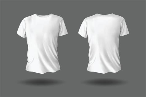 White short sleeve t-shirt mockup 9252912 Vector Art at Vecteezy