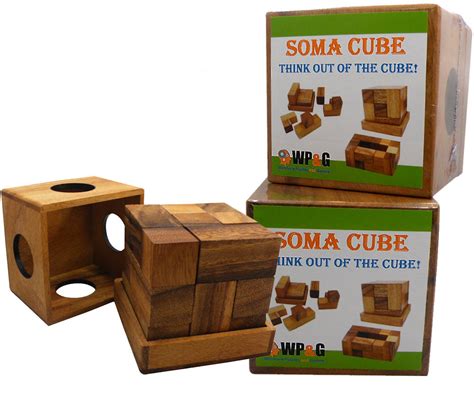 Soma Cube (Large) - Brain Teaser Wooden Puzzle