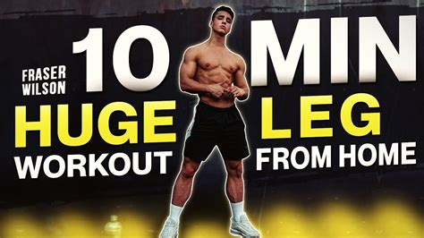 10 MIN HOME LEG WORKOUT (FOLLOW ALONG!) - Men's Fitness Beat