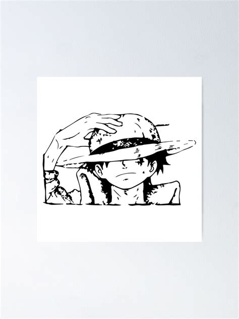 "luffy with his hat Monkey D. Luffy anime character manga graphic art ...