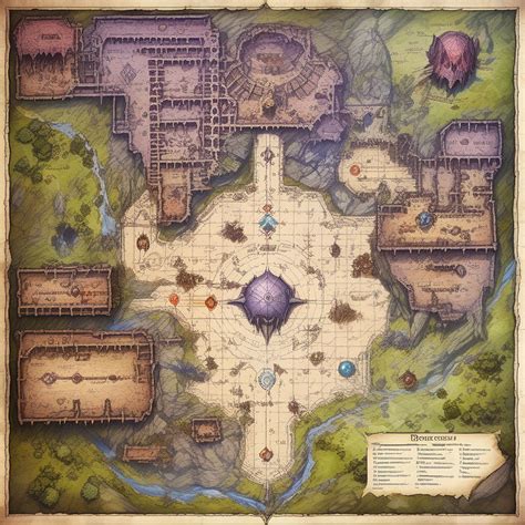 Dungeons and dragons map of a dungeon by Lukas Schenk - Playground