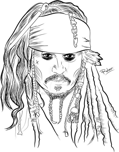 Jack Sparrow Drawing at GetDrawings | Free download