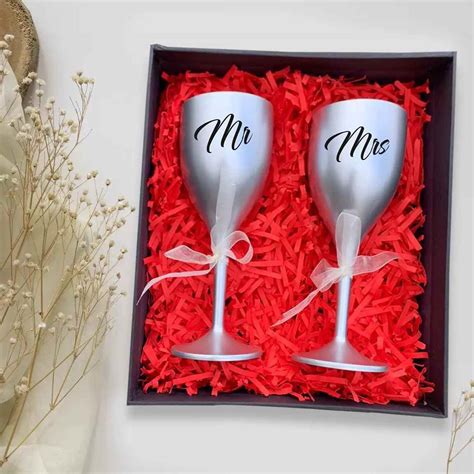 Personalized Wine Glasses | Wine Glass Combo For Couples | Anniversary ...