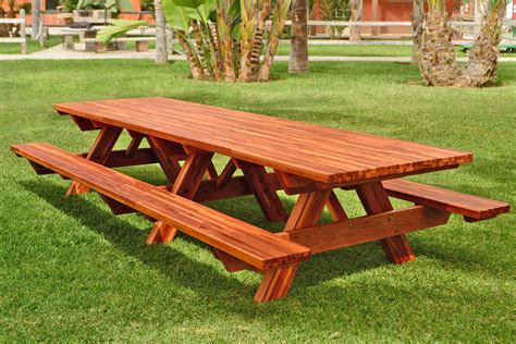 Redwood Picnic Table, Customize your Redwood Table