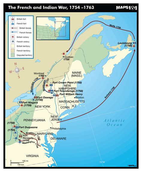French And Indian War Printable Maps