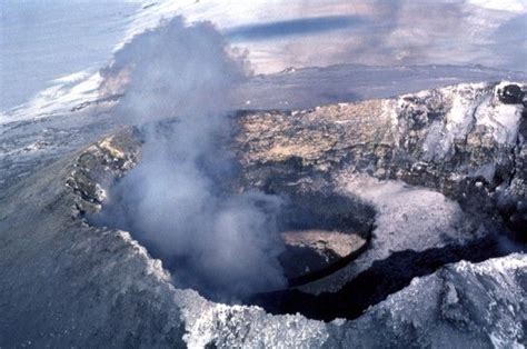 Mt.Erebus volcano,Antarctica continuous eruption 1972