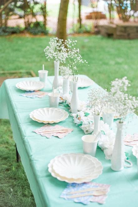 Eco Mint Disposable Pastel Paper Party Tablecloth