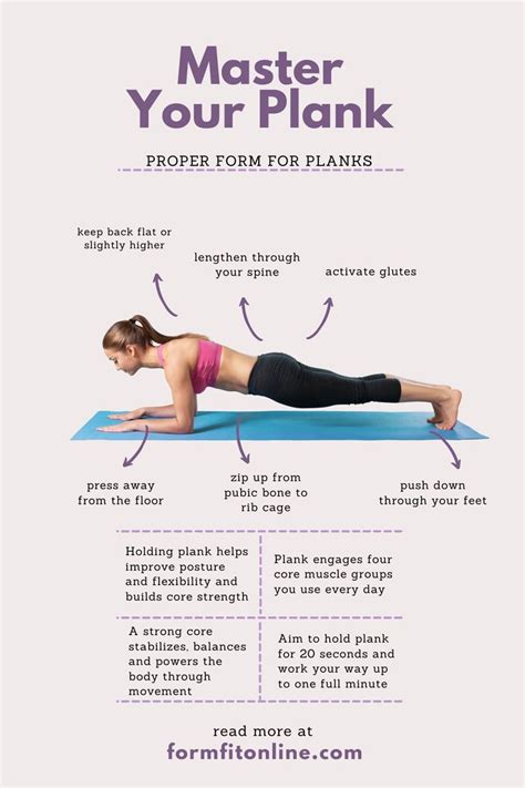 Perfect your Plank Form | Plank workout, Proper plank form, Proper plank