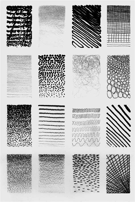 ️Drawing Textures Worksheet Free Download| Gambr.co