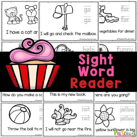 FREE Printable Sight Words Reader for Preschoolers