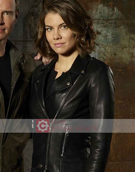 Whiskey Cavalier Lauren Cohan Leather Jacket | Black Jacket