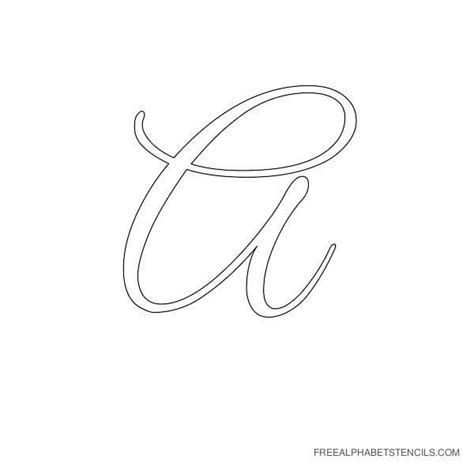 Free printable cursive stencils, Download Free printable cursive ...