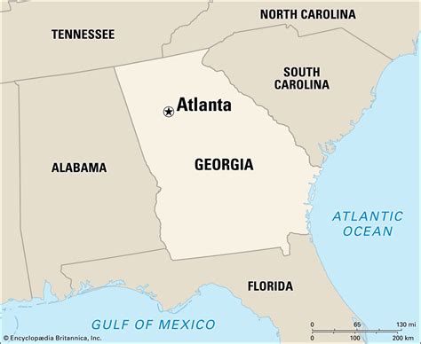 Atlanta Georgia Map In Usa - Almire Marcelia